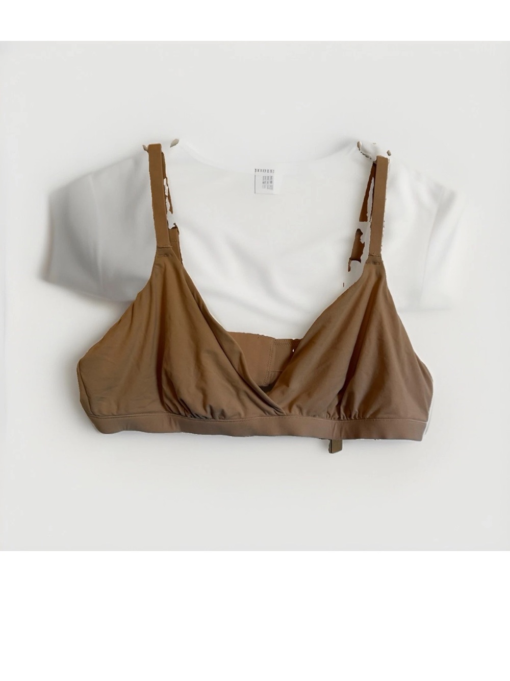 SKIMS Fits Everybody Crossover Bralette Color Rose Clay Size 2X NWT
